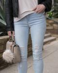 Soft Stretch Cropped Denim Jeggings