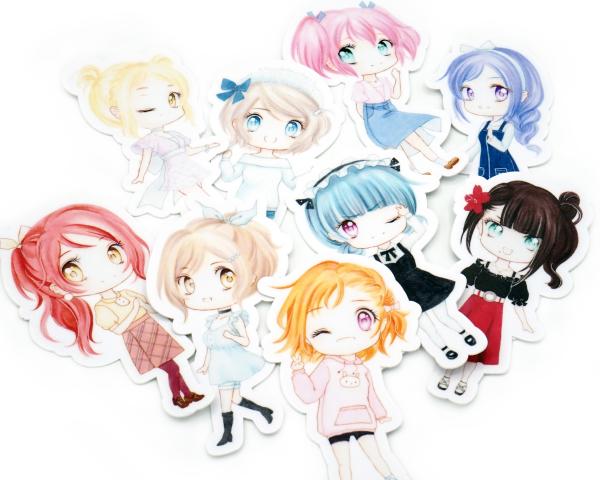 Love Live Sunshine Casual Outfit Stickers