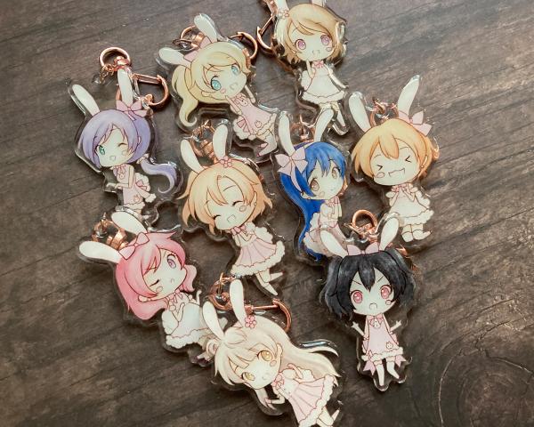 Love Live Muse Bunny Charms