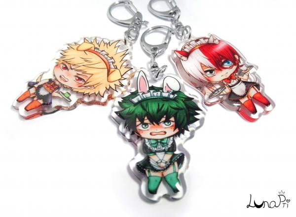 2" Boku no Maido Academia Keychains