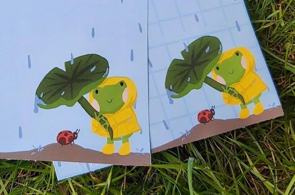 Rainy Day Frog Letter Set picture
