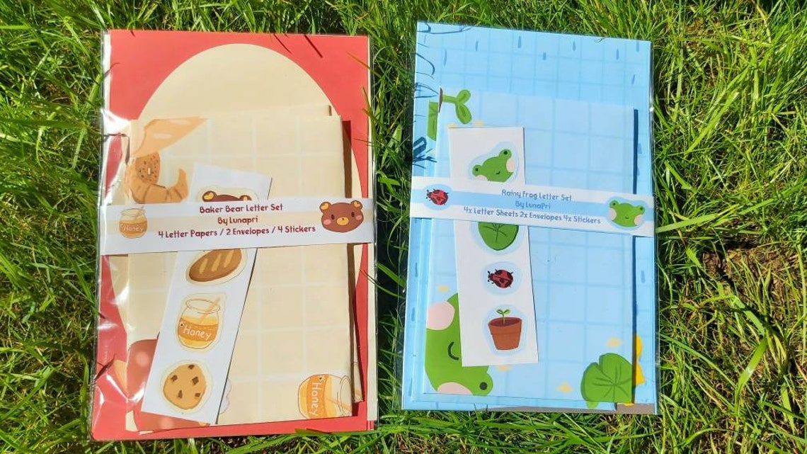 Rainy Day Frog Letter Set picture