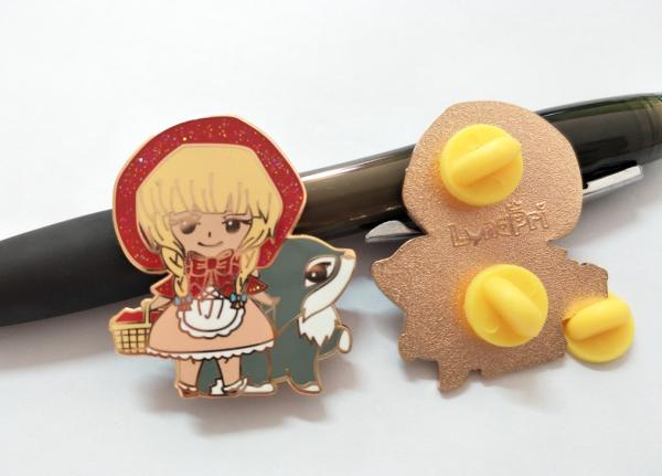 1.5" Red Riding Hood Enamel Pin picture