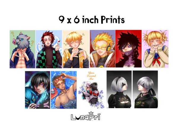 9 x 6 Inch Art Prints