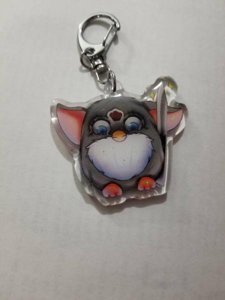 Cursed Furby Meme 2" Acrylic Keychain picture