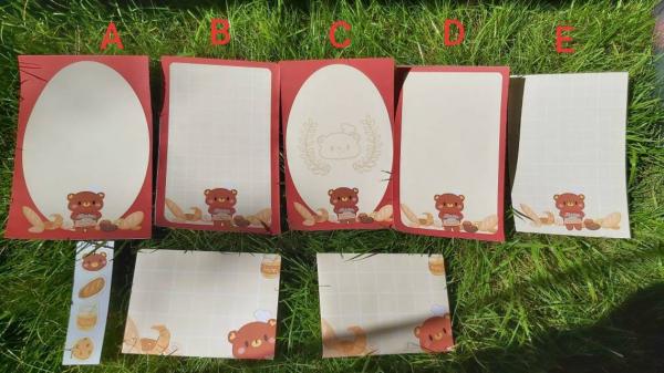 Bear Bakery Letter Writing Set picture