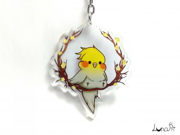 Pudgy Budgie Acrylic Keychain Charms picture