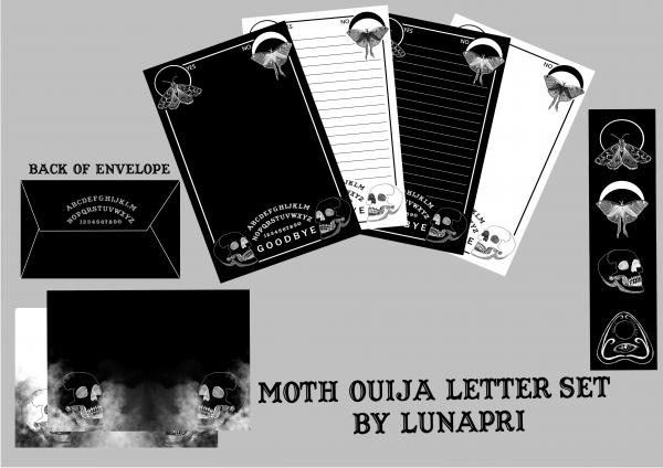 Moth Ouija Board Letter Set picture
