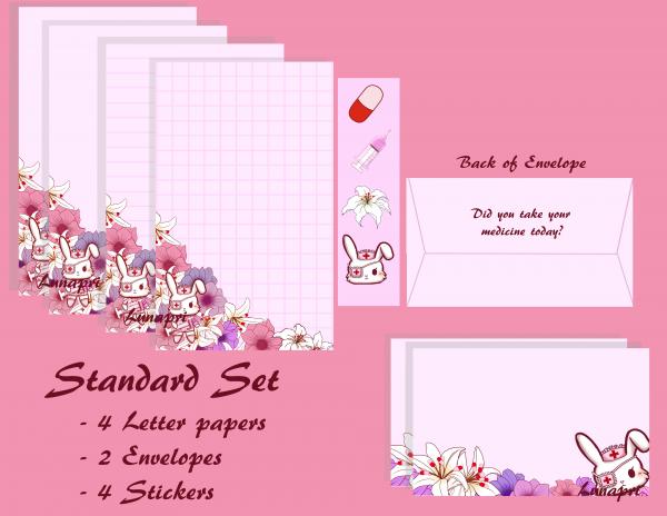 Menhera Nurse Bunny Letter Set picture