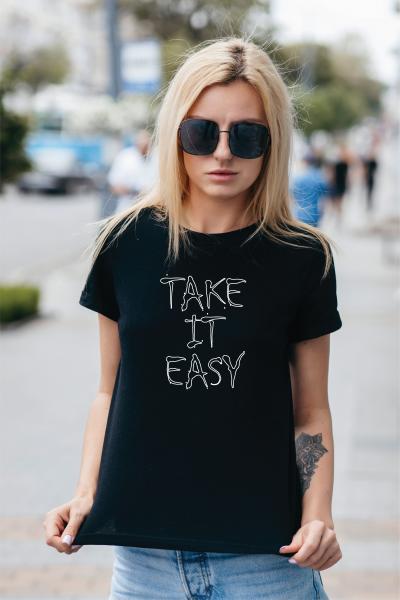 Take It Easy Women's Funny T-Shirt picture