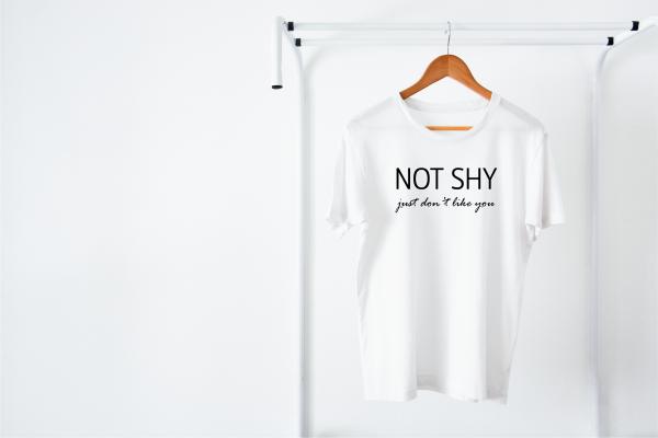 Not SHY!  Men's T-Shirt picture