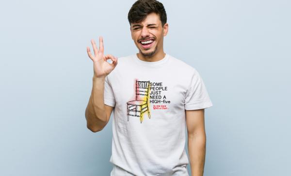 HIGH-FIVE Funny Men's T-Shirt picture