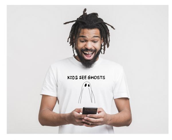 Kids See Ghosts Men's Funny T-Shirt picture