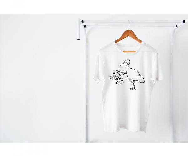 Bin Chicken You OUT! Funny Men's T-Shirt picture