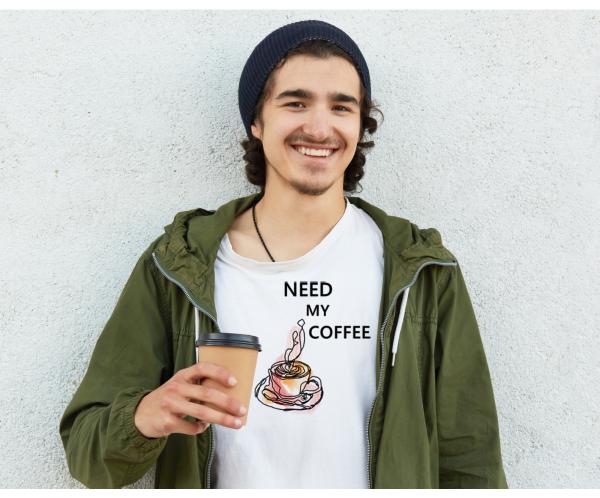 Need My Coffee Men's T-Shirt picture