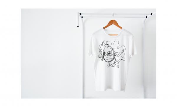 Mask girl Women's T-Shirt picture