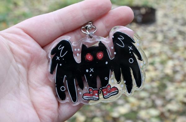 Mothman w/Sweet Kicks Acrylic Charm