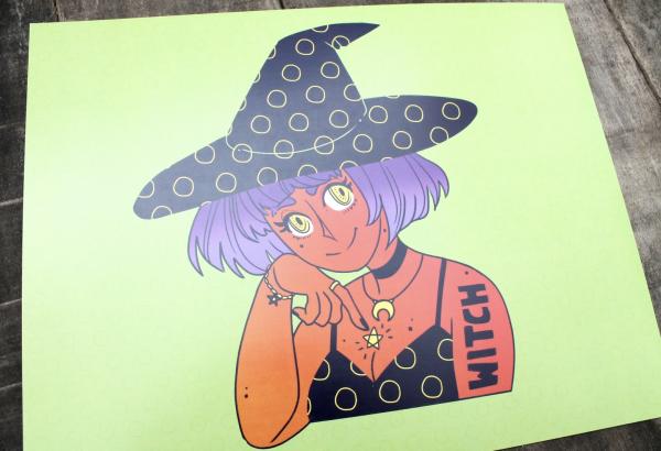 Polkadot Witch 8x10 Print