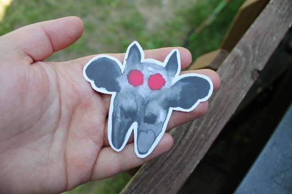 Watercolor Mothman Sticker picture