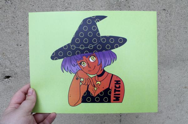Polkadot Witch 8x10 Print picture