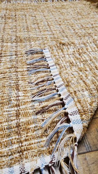 All purpose heavy duty, handwoven sand/beige coloredfloor rug picture