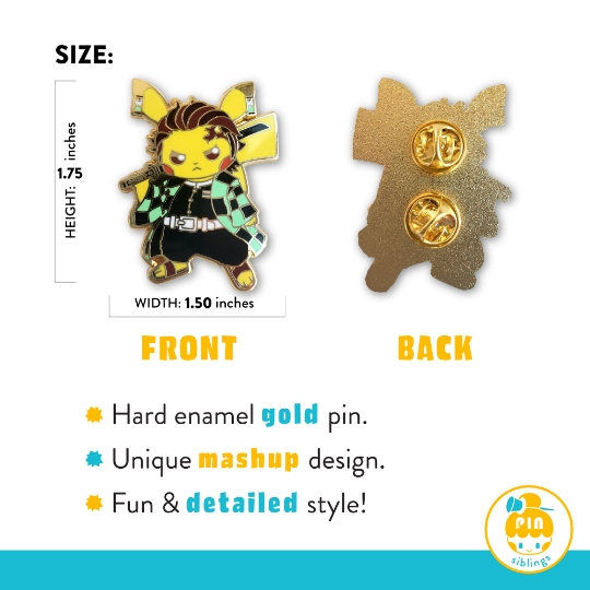 Demon Slayer x Pikachu Pin picture