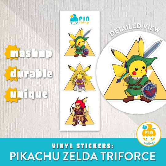 Pikachu x Zelda Stickers picture