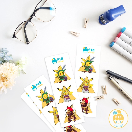 Pikachu x Zelda Stickers picture