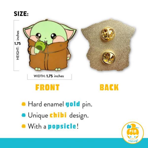 Baby Yoda x Mandalorian Pin picture