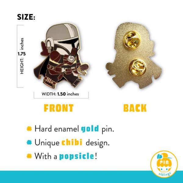 Baby Yoda x Mandalorian Pin picture