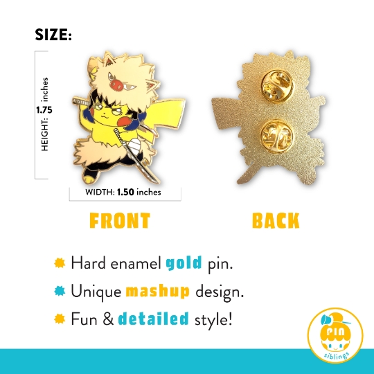 Demon Slayer x Pikachu Pin picture