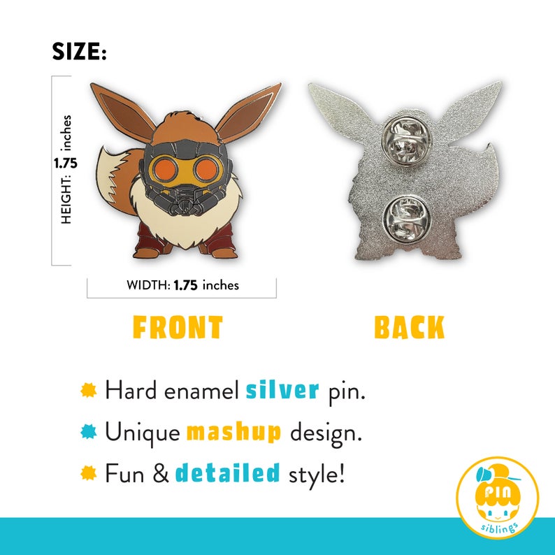 Eevee x Avengers Pin picture