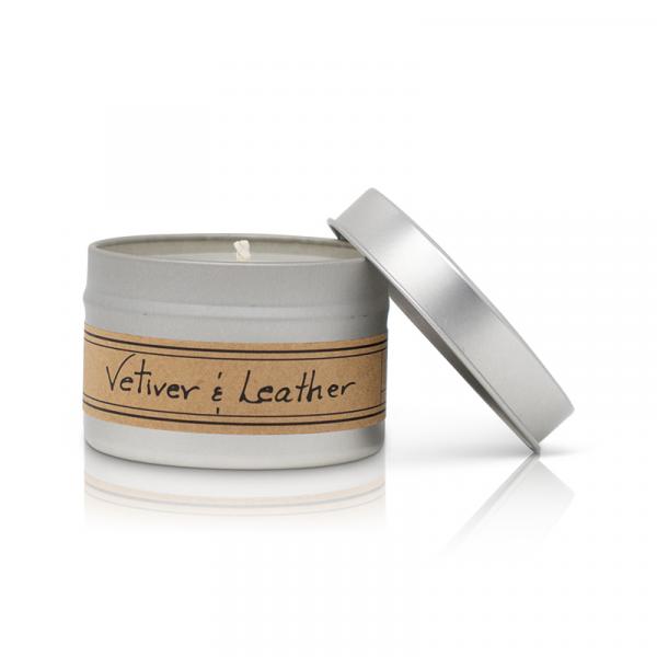 Vetiver + Leather Mini Tin picture