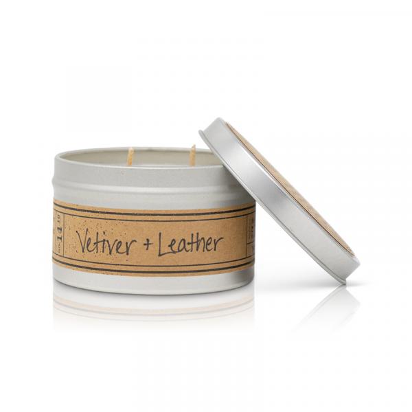 Vetiver + Leather Travel Tin picture