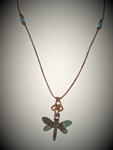 Dragonfly Triquetra Knot Necklace picture