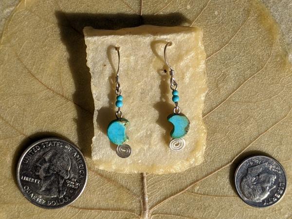 Turquoise Moon Earrings picture