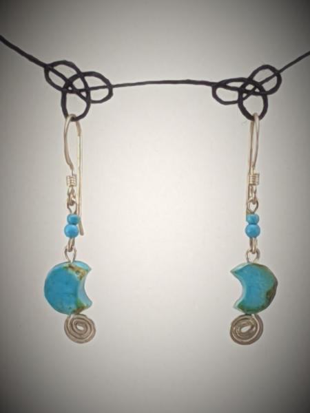 Turquoise Moon Earrings picture