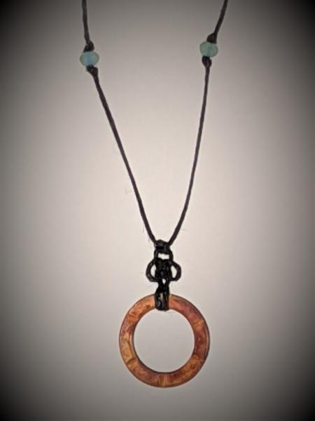 Copper Circle Triquetra Knot Necklace picture