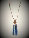 Royal Kyanite Triquetra Knot Necklace