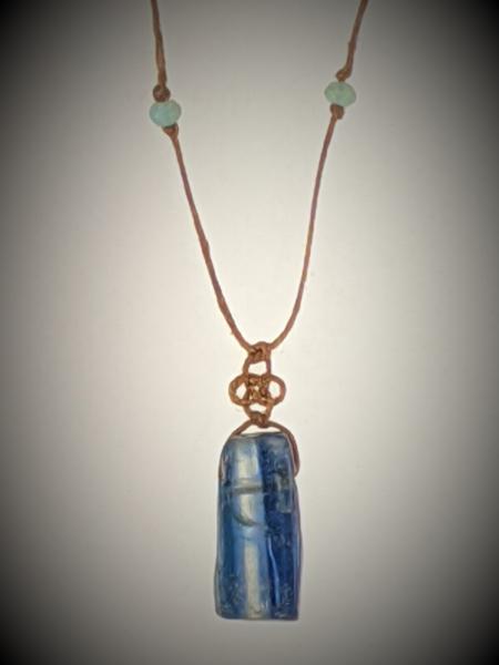 Royal Kyanite Triquetra Knot Necklace picture