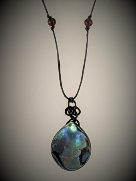 Paua Shell Triquetra Knot Necklace picture