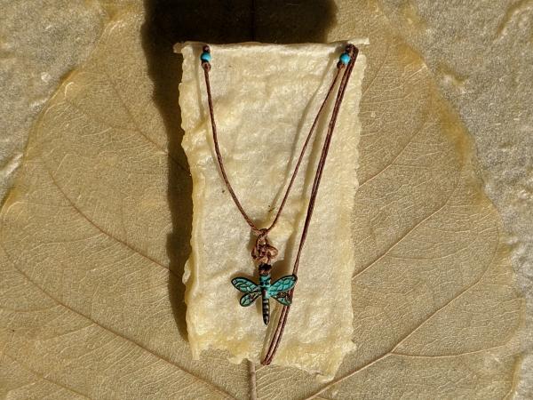 Dragonfly Triquetra Knot Necklace picture