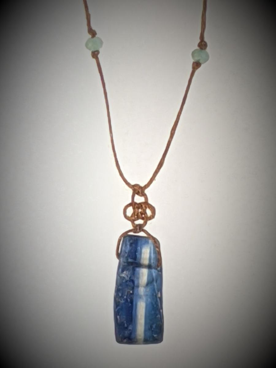 Royal Kyanite Triquetra Knot Necklace picture