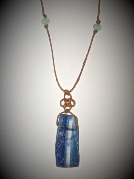 Royal Kyanite Triquetra Knot Necklace picture