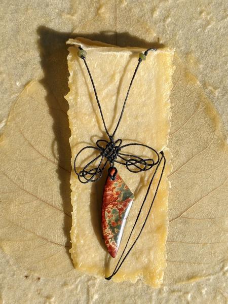 Red Creek Jasper Butterfly Knot Necklace