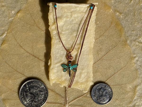 Dragonfly Triquetra Knot Necklace picture