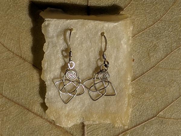 Sterling Silver Triquetra Earrings picture