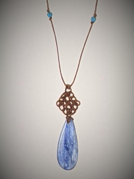 Blue Kyanite Celtic Knot Necklace picture