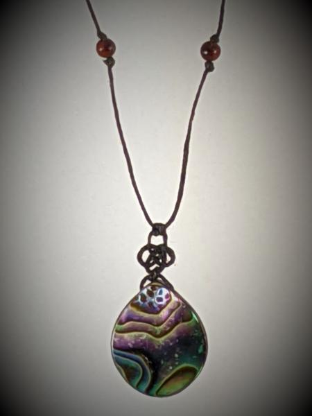 Paua Shell Triquetra Knot Necklace picture