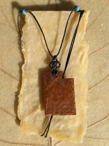 Hammered Copper Utah Triquetra Knot Necklace picture